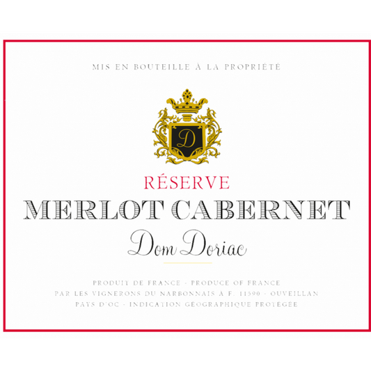 DOM DORIAC MERLOT-CABERNET RÉSERVE, Languedoc, Frankrijk